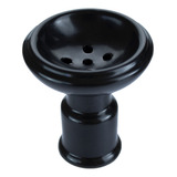 Rosh Fornilho Cerâmica Porcelana Preto Tradicional Narguilé