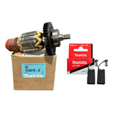 Rotor Induzido+ Carvao 220v Rompedor Makita Hm1203c 510310-2