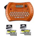 Rotulador Eletrônico Pt-70 + 02 Fita Amarela Compativel M631