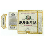 Rótulo Antigo Cerveja Bohemia 600 Ml - 3 Peças - Bm