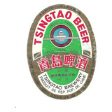 Rótulo Antigo Cerveja Tsingtao Beer - China - F8