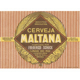 Rótulo Cerveja Maltana - Antiga -