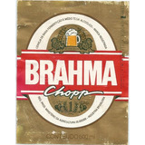 Rótulo De Cerveja Brahma - Antigo