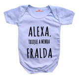 Roupa Body De Bebê Personalizado Alexa