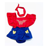 Roupa Body Mulher Maravilha Mesversario Jardineira Romper