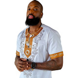 Roupa Camisa Blusa Bata Africana - Pronta Entrega - Bordado