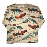 Roupa Camisa Infantil Menino Zara Baby Wild Wolves Lobos 