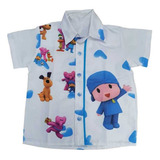 Roupa Camisa Pocoyo Infantil Festa Aniversário