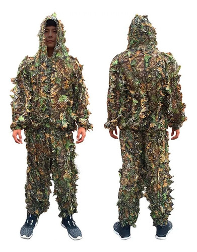 Roupa Camuflada Ghillie Sniper Suit 3d Caa Javali Airsoft