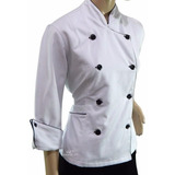 Roupa Chef De Cozinha Feminina Dólmã Rosa Pink Com Branco