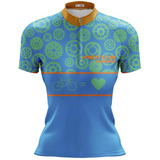 Roupa Ciclista Feminino Mtb Bike Camisa Pro Tour Love