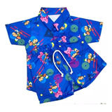 Roupa Conjunto Infantil Menino Pocoyo Completo 2 Peças