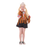 Roupa Cowgirl Infantil Caramelo Franjas +