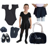 Roupa De Ballet Completa C/ Bolsa