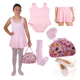 Roupa De Ballet Infantil C/ Bolsa