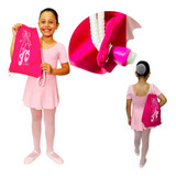 Roupa De Ballet Infantil C/ Bolsa Saco Completa Linda Kit 