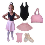 Roupa De Ballet Infantil C/ Saia