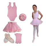 Roupa De Ballet Infantil C/ Tutu Saia De Tule Bailarina, K5