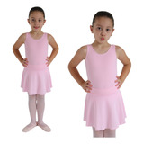 Roupa De Ballet Infantil Completa Regata Rosa Kit Bale Rosa