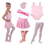 Roupa De Ballet Infantil Completa Rosa