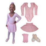 Roupa De Ballet Infantil Manga Longa