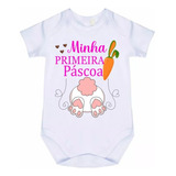 Roupa De Bebê Body Minha Primeira Páscoa R4569