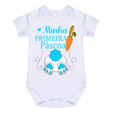 Roupa De Bebê Body Minha Primeira Páscoa R4570