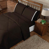Roupa De Cama + Lençol Dupla Face Casal Box 6 Pçs Edredom