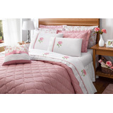 Roupa De Cama + Lençol Dupla Face Casal Queen 11 Pçs Edredom