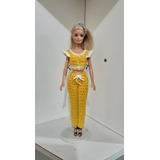 Roupa para boneca barbie em crochê - Vestido bailarina - Manas