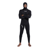 Roupa De Mergulho Pesca Caça Sub Com Capuz De Neoprene 3mm