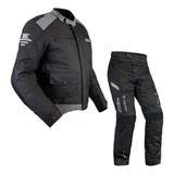 Roupa De Motoqueiro Jaqueta Defender Masc. Calça Strike Texx