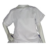 Roupa De Ração Bata Camisu Branca Oxford Umbanda Candomblé 