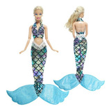 Roupa De Sereia Para Barbie Cauda