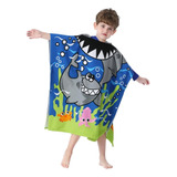 Roupa De Verão Praia Infantil Poncho Atoalhado Menino Menina