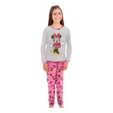 Roupa Dormir Criança Menina Pijama Blusa Manga Longa Calça