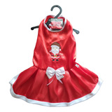Roupa Fantasia Vestido De Natal Pet Cachorro Tamanho 5