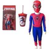 Roupa Infantil Fantasia Longa Com Enchimento Homem-aranha 