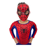 Roupa Infantil Fantasia Longa Com Enchimento Homem-aranha 