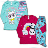 Roupa Infantil Kit 2 Pijamas Menina