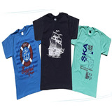 Roupa Infantil Kit C/3 Camiseta Masculina Juvenil Premium  