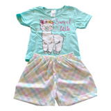 Roupa Infantil Kit Lote 5 Conjuntos De Pijamas Verão Atacado