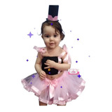 Roupa Infantil Menina Fantasia Saia Tutu E Top Mundo Bita