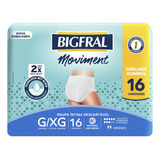 Roupa Íntima Bigfral Moviment G/xg 16 Unidades Tamanho Grande