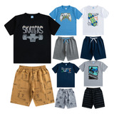 Roupa Kids 5 Conjunto Masculino Camiseta