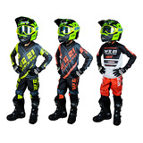 Roupa Motocross Conjunto Infantil Trilha Off-road
