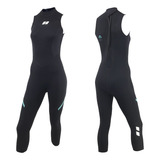 Roupa Neoprene Long John Banho Feminina Natação Triátlon 