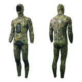 Roupa Neoprene Pino Viper 3mm Camuflada - Mergulho Pesca Sub