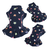 Roupa Outono Inverno Vestido Soft Pet Cachorro Fêmea -grande