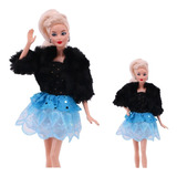 Roupa P/ Boneca Barbie Vestido Bolsa